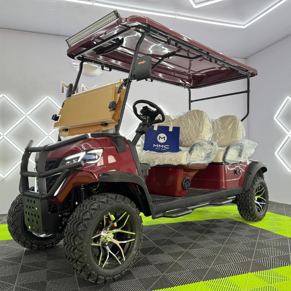 CE Approved  2/4/6 Seats Golf Carts 72V Lithium Battery 4 Wheels 4 Seater Electric Golf Buggy Utility Vehicle ATV UTV for Adults