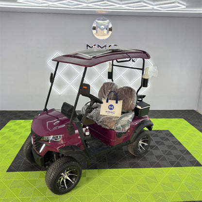 Golf Cart with Solar Panel 2+2 Seats Electric Scooter 72V 60V 48V Utility Vehicle Off-Road Cart Factory Direct