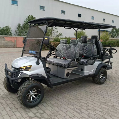 Brand New Club Car Mobility Scooter Fashion And Popular 4 Wheel 4 6 8 Seats Lithium Battery 5000W Electric Golf Cart