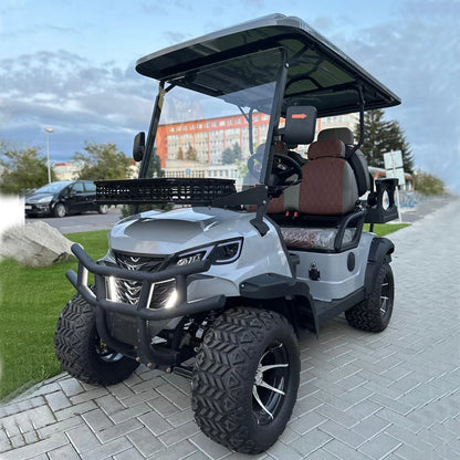 5KW 60V Street Legal Golf Buggy Lifted Suspension 4 Person Golf Carts 4 Seater Family Model Electric Golf Cart