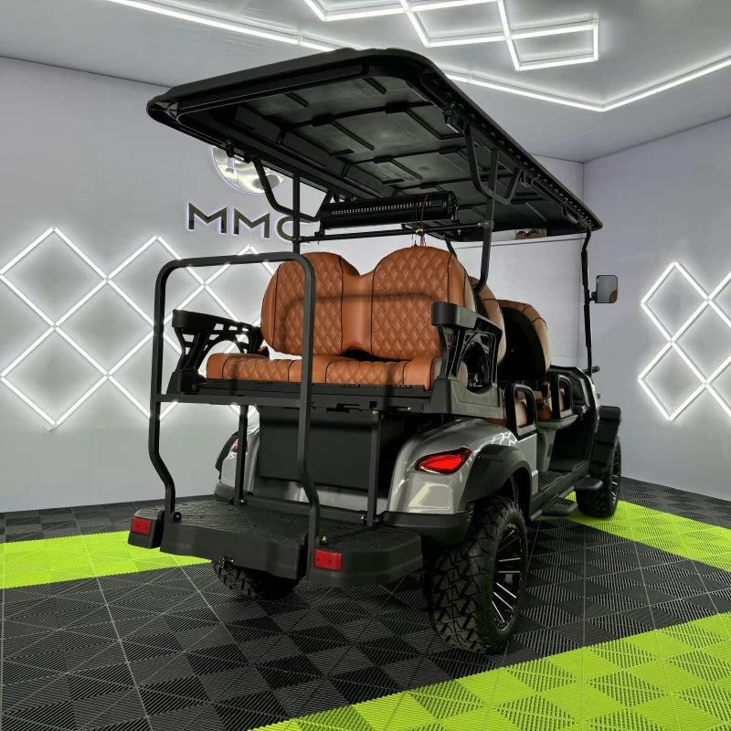 Best Price 72v Lithium Acid Battery 4 6 8 Seats Family Golf Buggy  Customize Colors 3-Point Safety Belt Electric Golf Cart