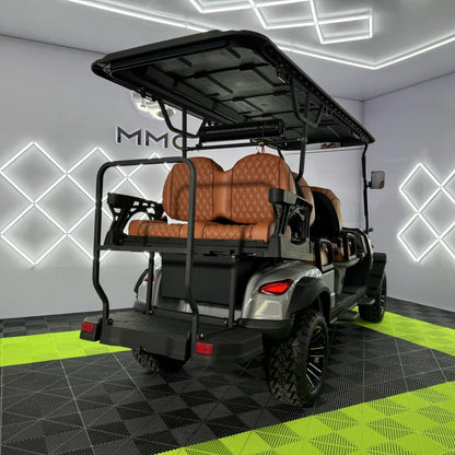 Best Price 72v Lithium Acid Battery 4 6 8 Seats Family Golf Buggy  Customize Colors 3-Point Safety Belt Electric Golf Cart