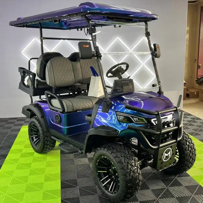 China Professional 48V 4 Seater Golf Carts Lifted Golf Buggy Lithium Battery 7500W Electric Golf Cart