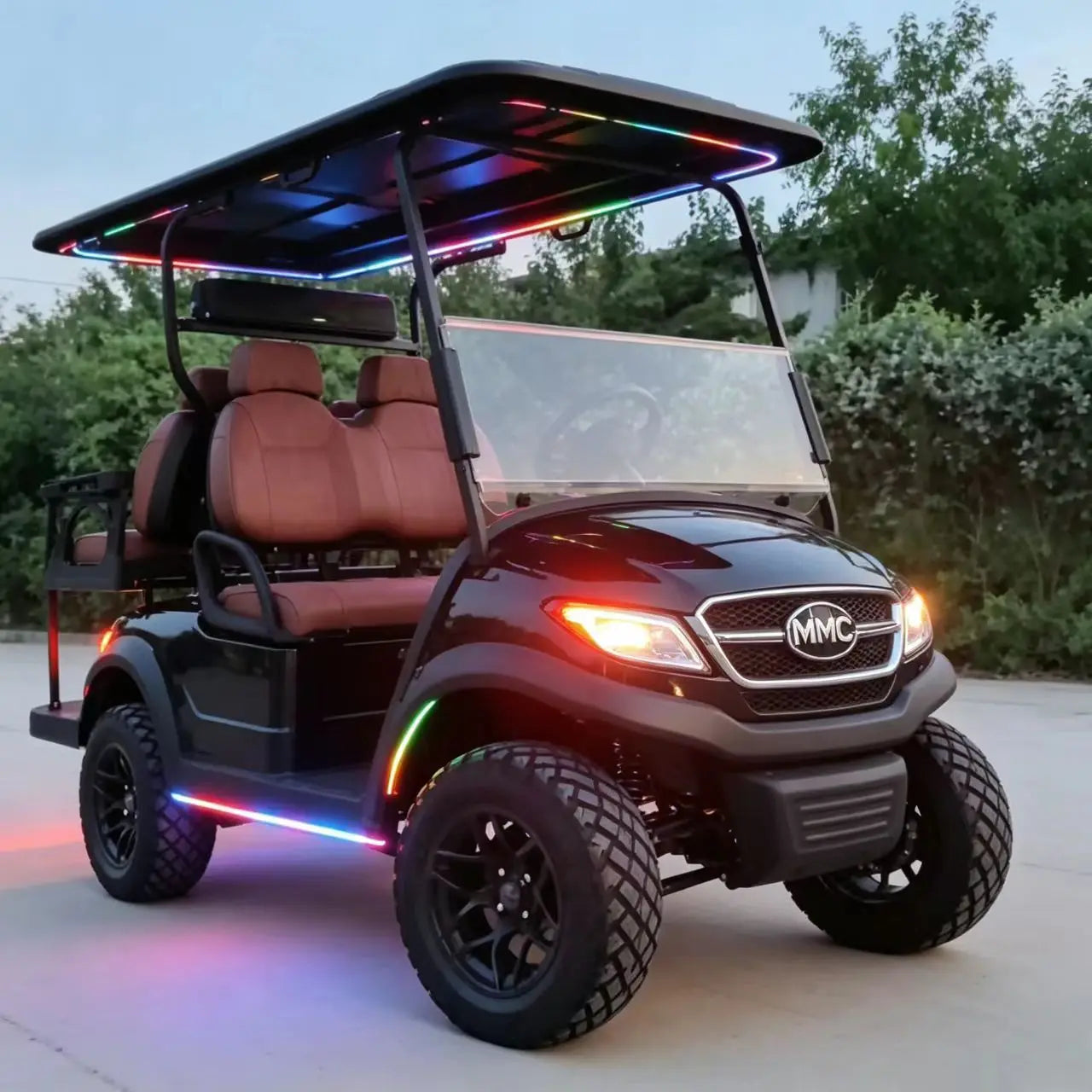 MMC Electric Golf Cart 48V/60V/72V - 2 4 6 8 Seat Sightseeing Bus  4000W/5000W/7000W - High Capacity for Golf Courses And Tours