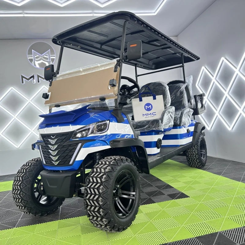 High Quality 4-Seater Electric Golf Carts Lifted 4WD Electric Off-Road Golf Buggy 48V Lithium Battery Golf Cart