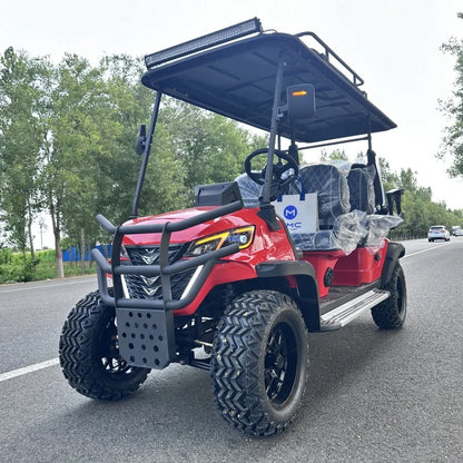 High Quality 4-Seater Electric Golf Carts Lifted 4WD Electric Off-Road Golf Buggy 48V Lithium Battery Golf Cart