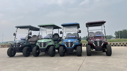 CE Certification New Utility Evolution Vehicles Electric Buggy Hunting 48/72V Lithium Battery Golf Car 4 Seat Golf Cart