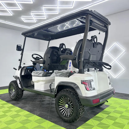 5KW 60V Street Legal Golf Buggy Lifted Suspension 4 Person Golf Carts 4 Seater Family Model Electric Golf Cart