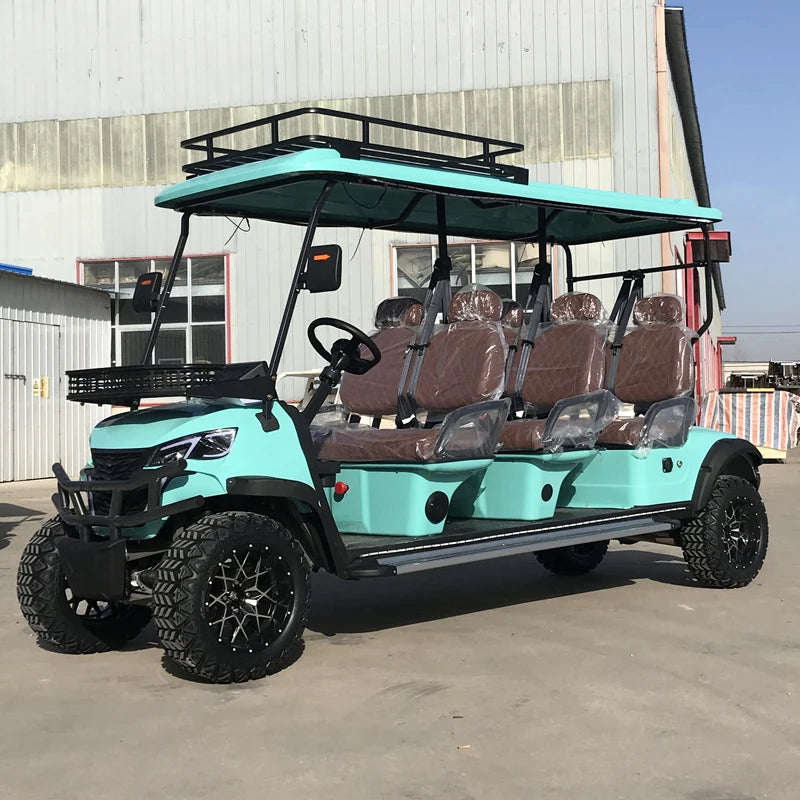 4 Wheel Drive 4000W/5000W/7000W Off Road Street Legal 48V/72V Lithium Golf Buggy 2 4 6 8 Seater Electric Golf Cart