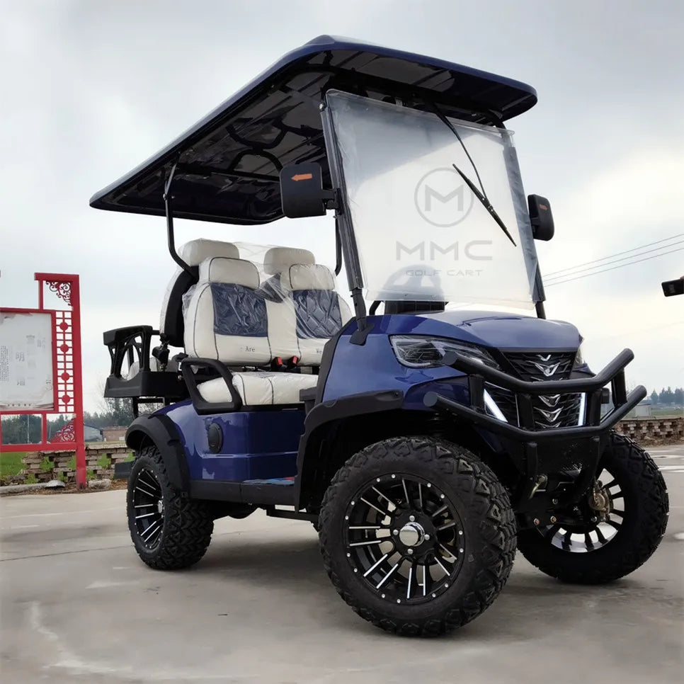CE Approved  2/4/6 Seats Golf Carts 72V Lithium Battery 4 Wheels 4 Seater Electric Golf Buggy Utility Vehicle ATV UTV for Adults