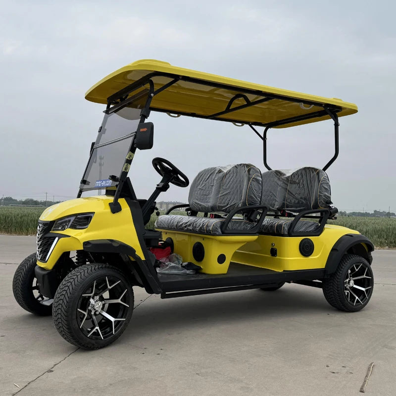 Factory Straight Hair Customized Brand and Logo MMC 4 Seater Lifted Electric Golf Carts With CE/DOT