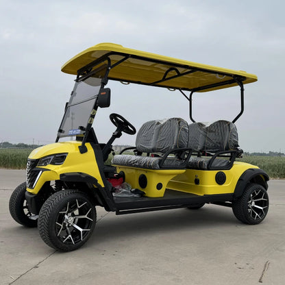 Factory Straight Hair Customized Brand and Logo MMC 4 Seater Lifted Electric Golf Carts With CE/DOT