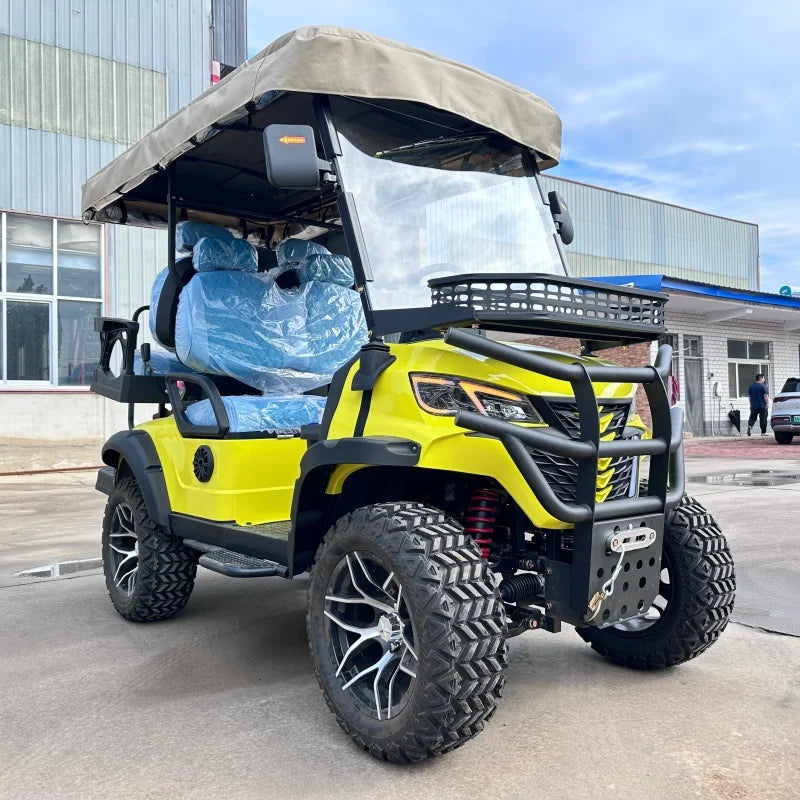 2026 New Model 4 Seater Golf Cart 72V Lithium Battery Golf Buggy Adult 4WD Street Legal Electric Golf Carts