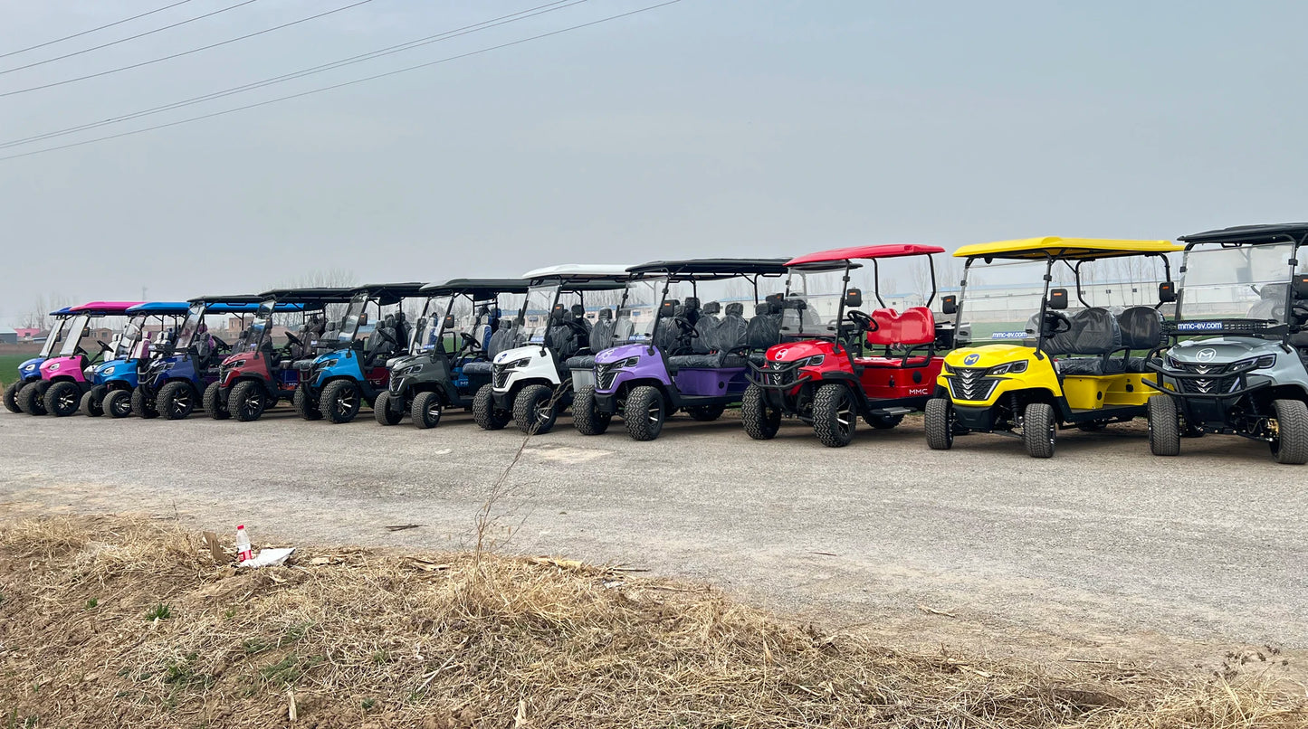 CE Certification New Utility Evolution Vehicles Electric Buggy Hunting 48/72V Lithium Battery Golf Car 4 Seat Golf Cart