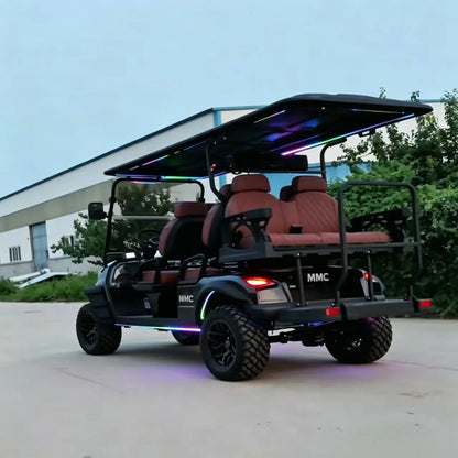 MMC Electric Golf Cart 48V/60V/72V - 2 4 6 8 Seat Sightseeing Bus  4000W/5000W/7000W - High Capacity for Golf Courses And Tours