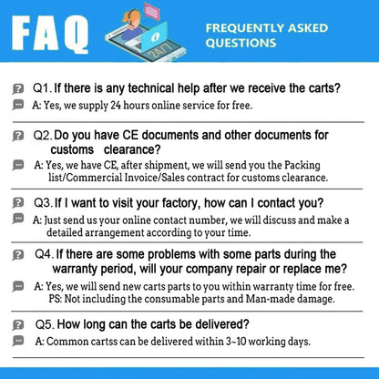 4 Wheel Drive 4X4 Golf Buggy Car New Electric Hunting Golf Cart 4WD for Sale