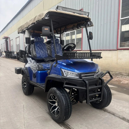 Electric Buggy Car Hunting Utility Trolley Factory Supply High Quality 4 Seater Electric Street Legal Club Golf Carts