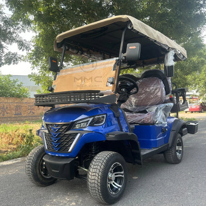 5KW 60V Street Legal Golf Buggy Lifted Suspension 4 Person Golf Carts 4 Seater Family Model Electric Golf Cart