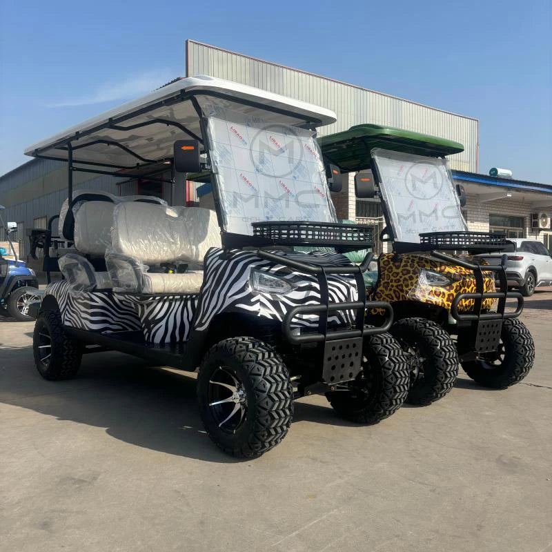 China Professional 48V 4 Seater Golf Carts Lifted Golf Buggy Lithium Battery 7500W Electric Golf Cart