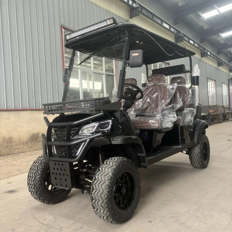 China Professional 48V 4 Seater Golf Carts Lifted Golf Buggy Lithium Battery 7500W Electric Golf Cart