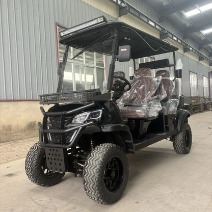 China Professional 48V 4 Seater Golf Carts Lifted Golf Buggy Lithium Battery 7500W Electric Golf Cart