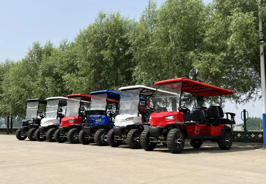 Fashion Classic Manufacturer 4WD Aluminum Alloy 2 4 6 8 Seats 48/60/72V 4000W/5000W/7500W Electric Golf Cart