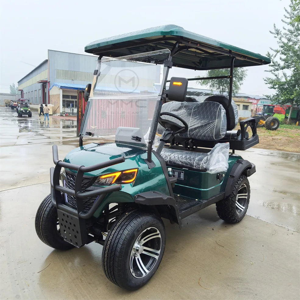 Golf Cart with Solar Panel 2+2 Seats Electric Scooter 72V 60V 48V Utility Vehicle Off-Road Cart Factory Direct