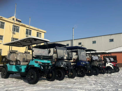 CE Certification New Utility Evolution Vehicles Electric Buggy Hunting 48/72V Lithium Battery Golf Car 4 Seat Golf Cart