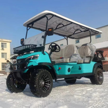 New Model Scenic Spot Electric Instead of Walking Car Adult Electric Quadricycle 2 4 6 Seater Car with Solar Panel Electric Golf