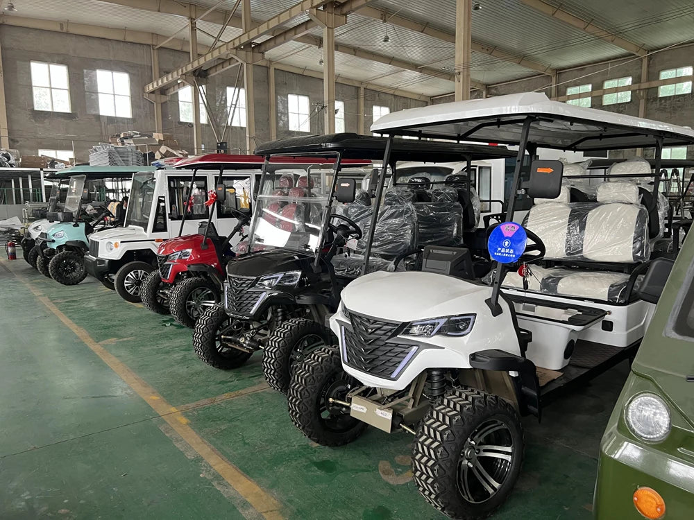 Manufacturer Customizable Electric Golf Cart With 10 Inch Screen Touch 60V Lithium Battery Street Legal Golf Cart Rapid Delivery