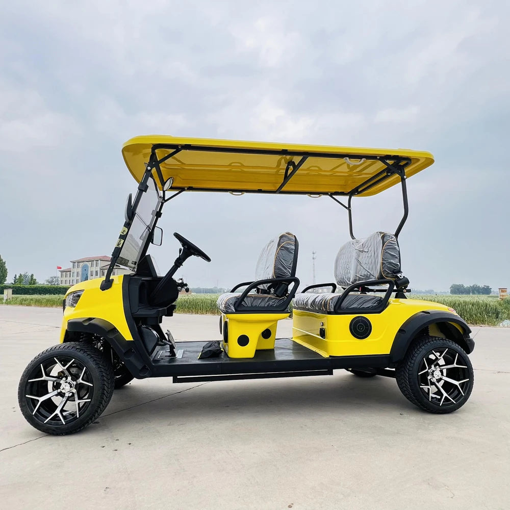 CE Certification New Utility Evolution Vehicles Electric Buggy Hunting 48/72V Lithium Battery Golf Car 4 Seat Golf Cart