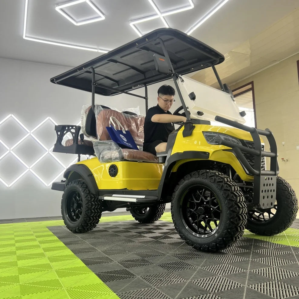 New 4 Seater Passenger Wholesale 4 Wheel Best Lithium Battery Electric Hunting Buggy Car 4x4 Golf Cart