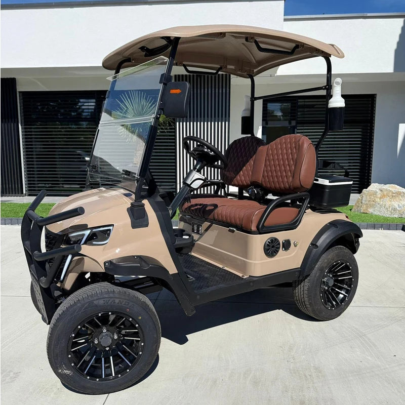 High Quality 4-Seater Electric Golf Carts Lifted 4WD Electric Off-Road Golf Buggy 48V Lithium Battery Golf Cart