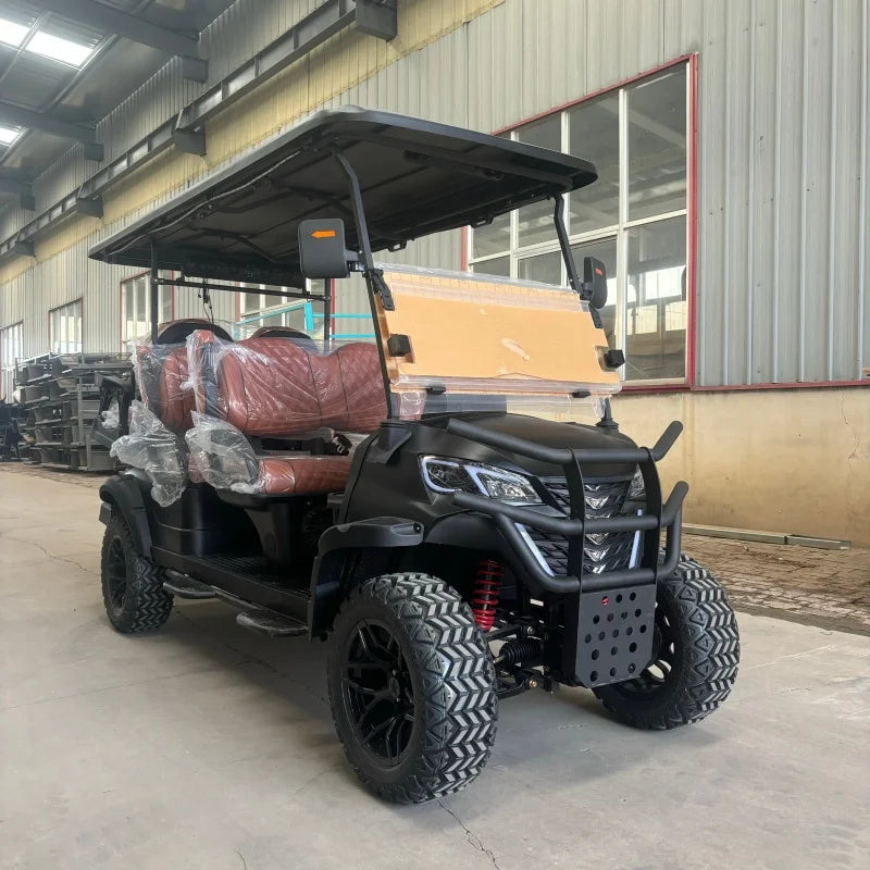 High Quality 4-Seater Electric Golf Carts Lifted 4WD Electric Off-Road Golf Buggy 48V Lithium Battery Golf Cart