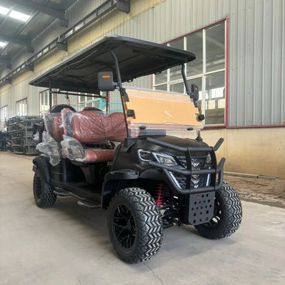 High Quality 4-Seater Electric Golf Carts Lifted 4WD Electric Off-Road Golf Buggy 48V Lithium Battery Golf Cart