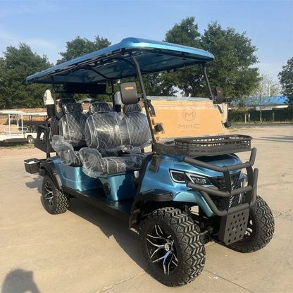 Golf Cart with Solar Panel 2+2 Seats Electric Scooter 72V 60V 48V Utility Vehicle Off-Road Cart Factory Direct