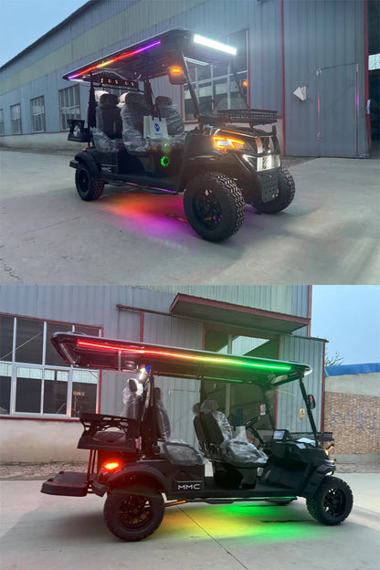 CE Approved  2/4/6 Seats Golf Carts 72V Lithium Battery 4 Wheels 4 Seater Electric Golf Buggy Utility Vehicle ATV UTV for Adults