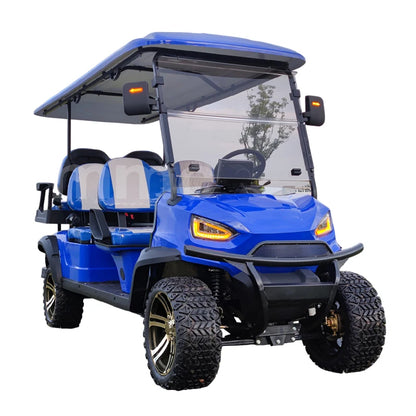 Factory Straight Hair Customized Brand and Logo MMC 4 Seater Lifted Electric Golf Carts With CE/DOT
