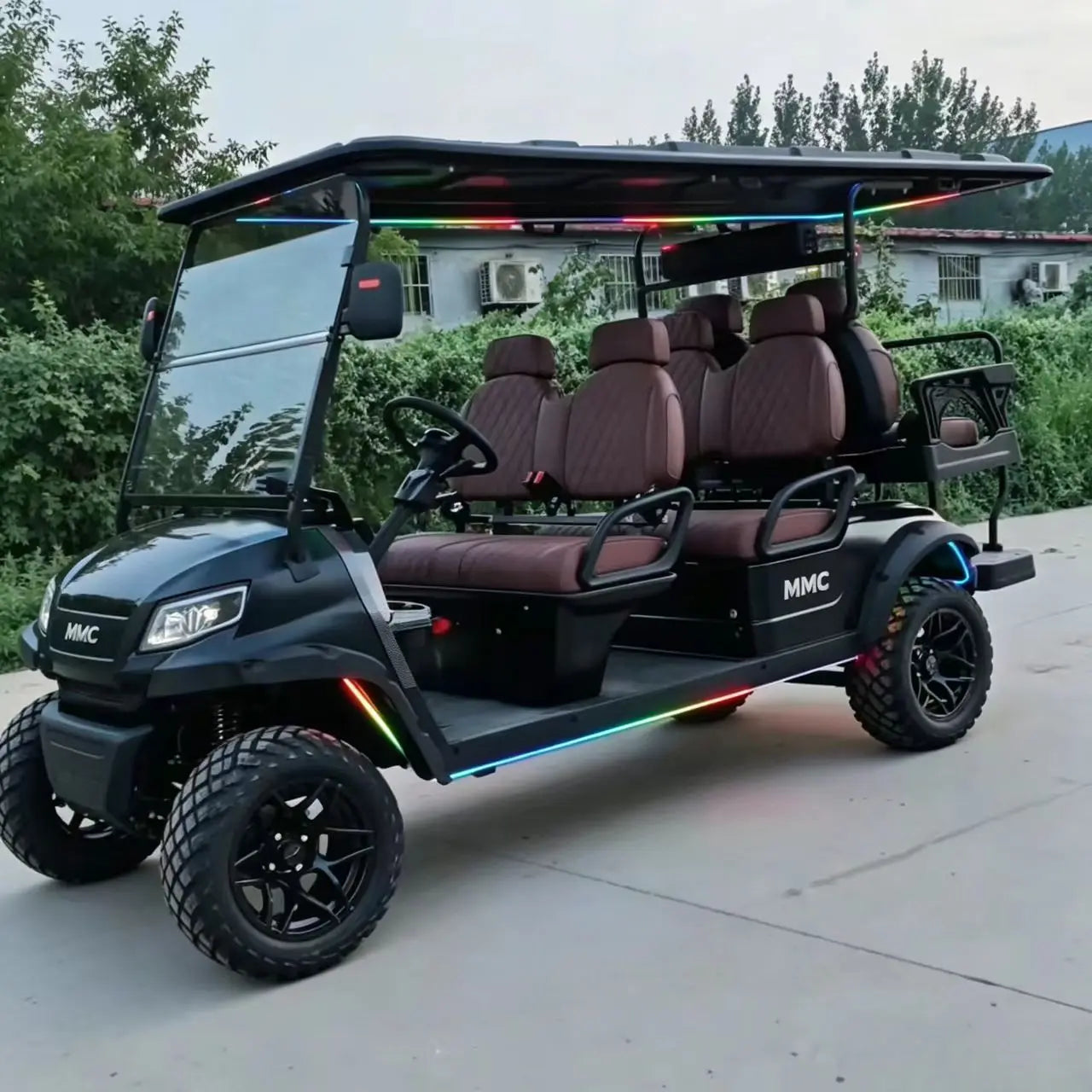 MMC Electric Golf Cart 48V/60V/72V - 2 4 6 8 Seat Sightseeing Bus  4000W/5000W/7000W - High Capacity for Golf Courses And Tours