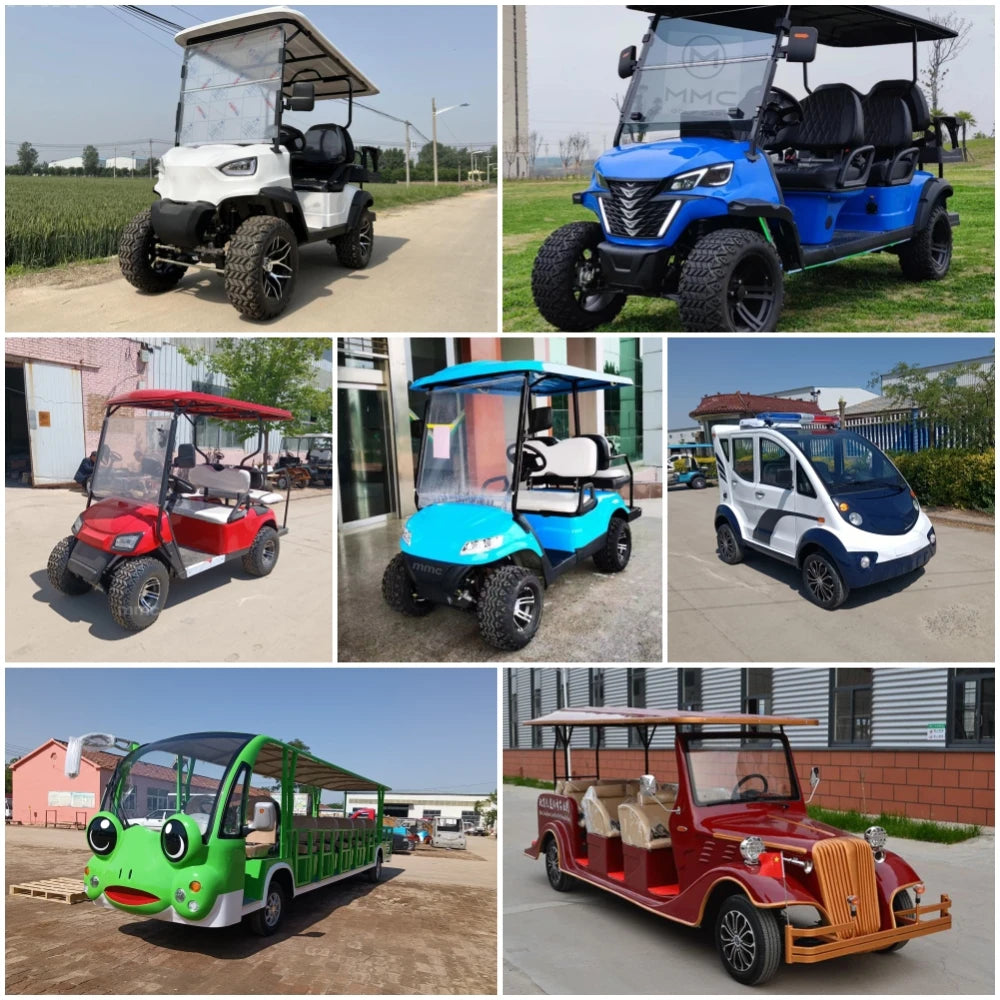 Fashion Classic Manufacturer 4WD Aluminum Alloy 2 4 6 8 Seats 48/60/72V 4000W/5000W/7500W Electric Golf Cart