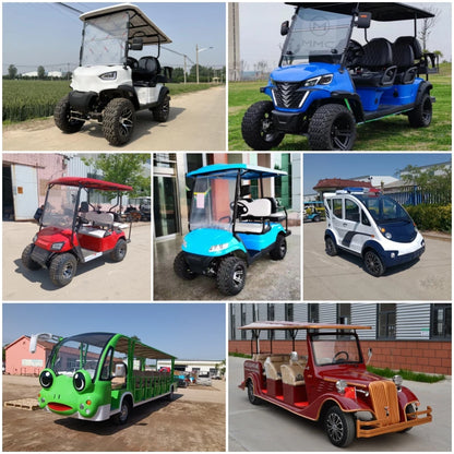 4 Wheel Drive 4000W/5000W/7000W Off Road Street Legal 48V/72V Lithium Golf Buggy 2 4 6 8 Seater Electric Golf Cart