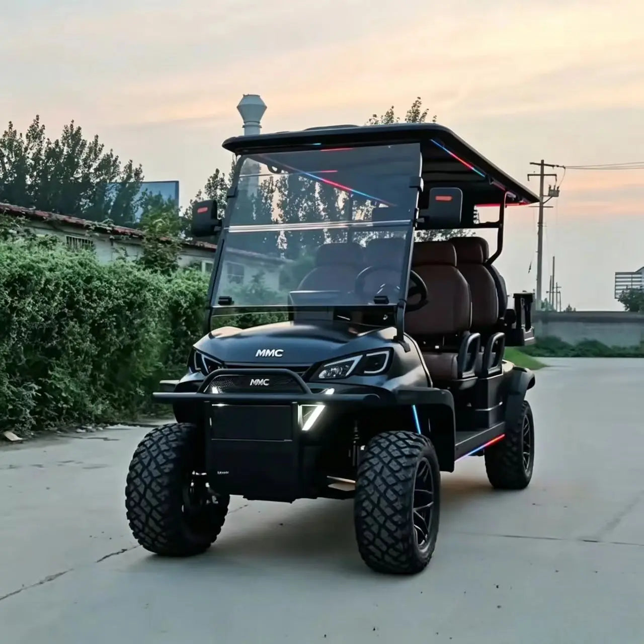 MMC Electric Golf Cart 48V/60V/72V - 2 4 6 8 Seat Sightseeing Bus  4000W/5000W/7000W - High Capacity for Golf Courses And Tours