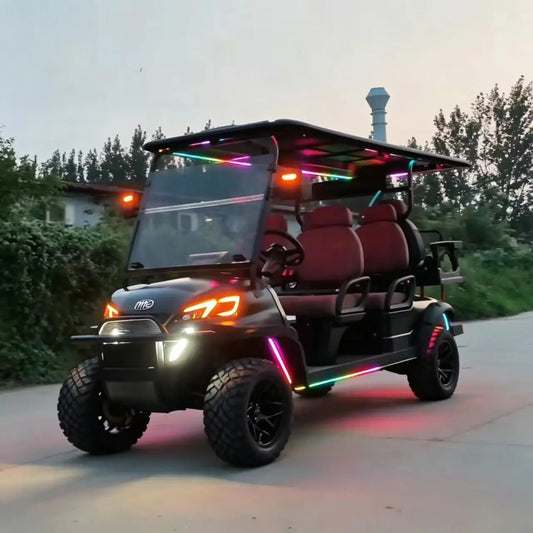 MMC Electric Golf Cart 48V/60V/72V - 2 4 6 8 Seat Sightseeing Bus  4000W/5000W/7000W - High Capacity for Golf Courses And Tours