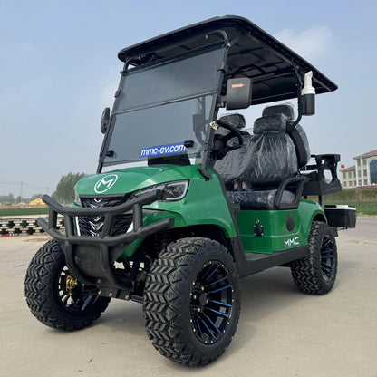 Factory Straight Hair Customized Brand and Logo MMC 4 Seater Lifted Electric Golf Carts With CE/DOT