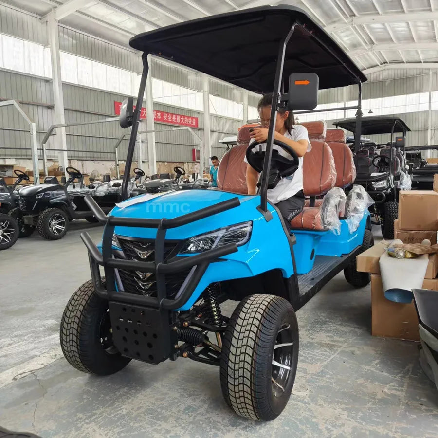 New 4 Seater Passenger Wholesale 4 Wheel Best Lithium Battery Electric Hunting Buggy Car 4x4 Golf Cart