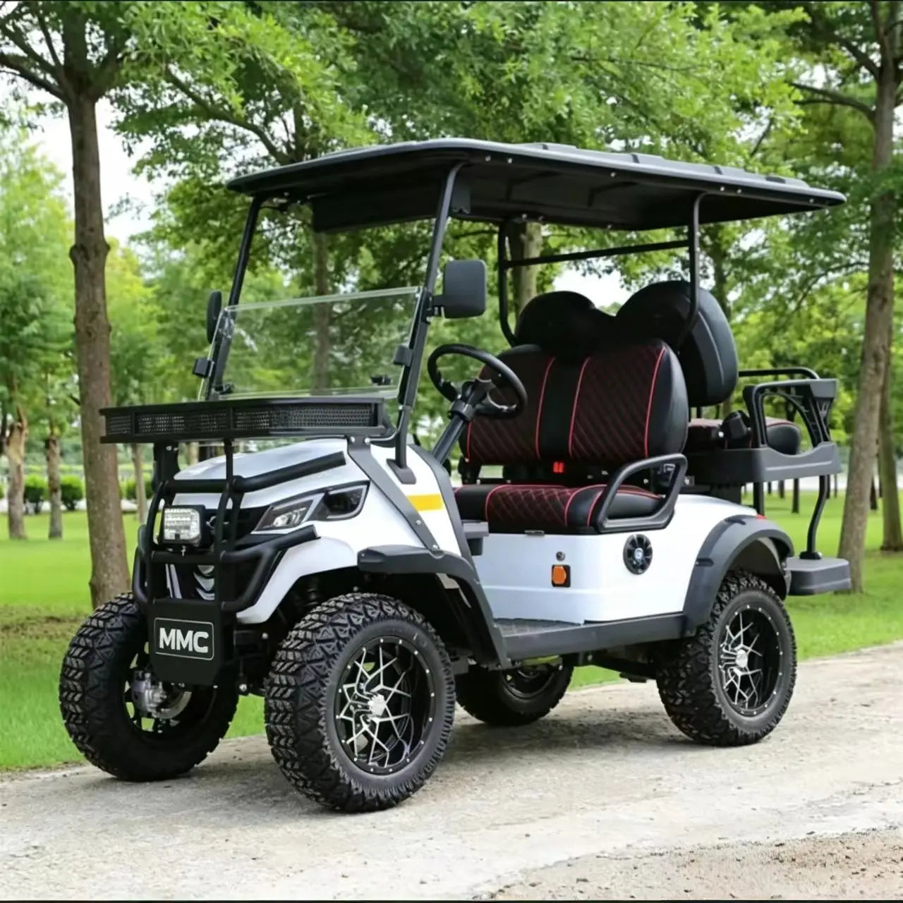 2026 New Design Off Road 4WD Golf Carts 2 4 6 8 Seater 4000W/7000W Solar Panel 48V/60V 72V Lithium Battery Electric Golf Cart