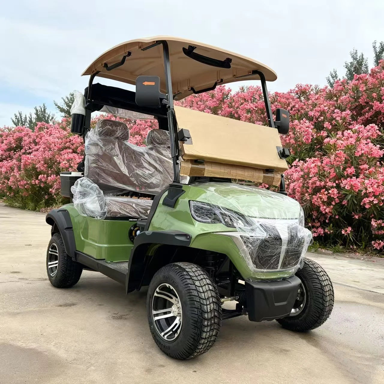 Cheap 4x4 Trailer 48/60/72V Remote Control Motor Club Car Vintage 2 Seater Electric Golf Cart