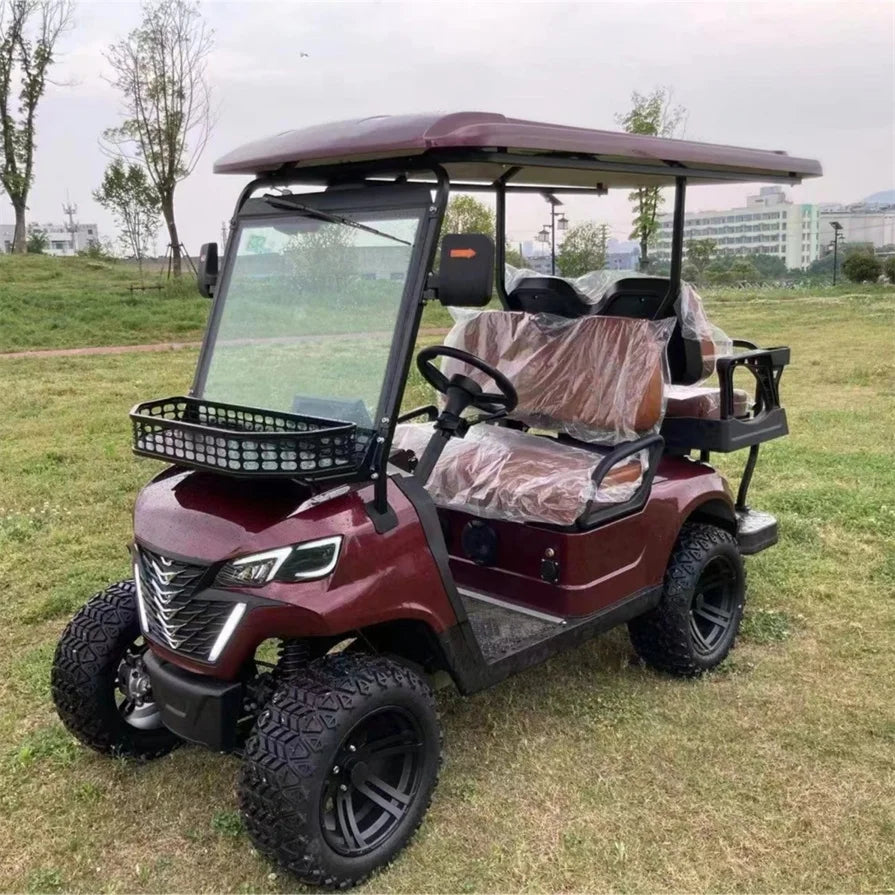 New 4 Seater Passenger Wholesale 4 Wheel Best Lithium Battery Electric Hunting Buggy Car 4x4 Golf Cart