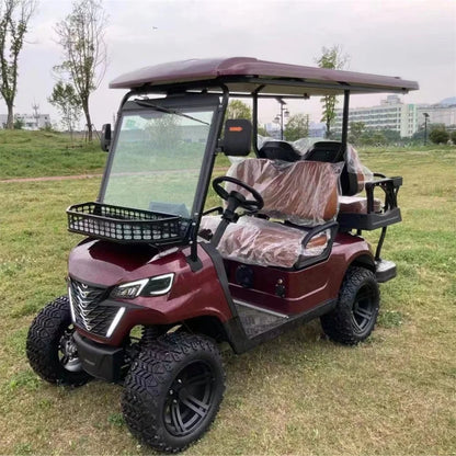 New 4 Seater Passenger Wholesale 4 Wheel Best Lithium Battery Electric Hunting Buggy Car 4x4 Golf Cart