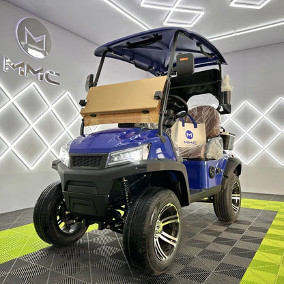 Golf Cart with Solar Panel 2+2 Seats Electric Scooter 72V 60V 48V Utility Vehicle Off-Road Cart Factory Direct